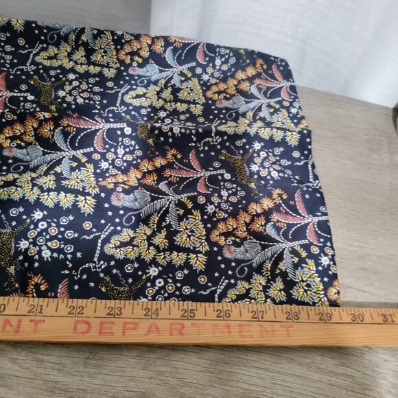 J.Crew Point Sur Jungle Floral Palazzo Pant Size 6 Navy Crepe Wide Leg - Picture 8 of 9